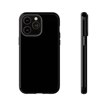 Space Black: Pure black phone case for iPhone, Samsung Galaxy and Google Pixel devices