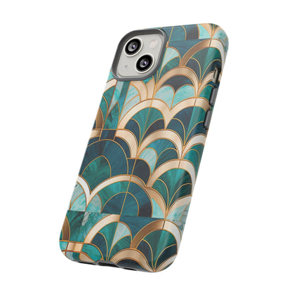 Emerald Deco: Vintage Plush Phone Case for iPhone, Samsung Galaxy and Google Pixel devices