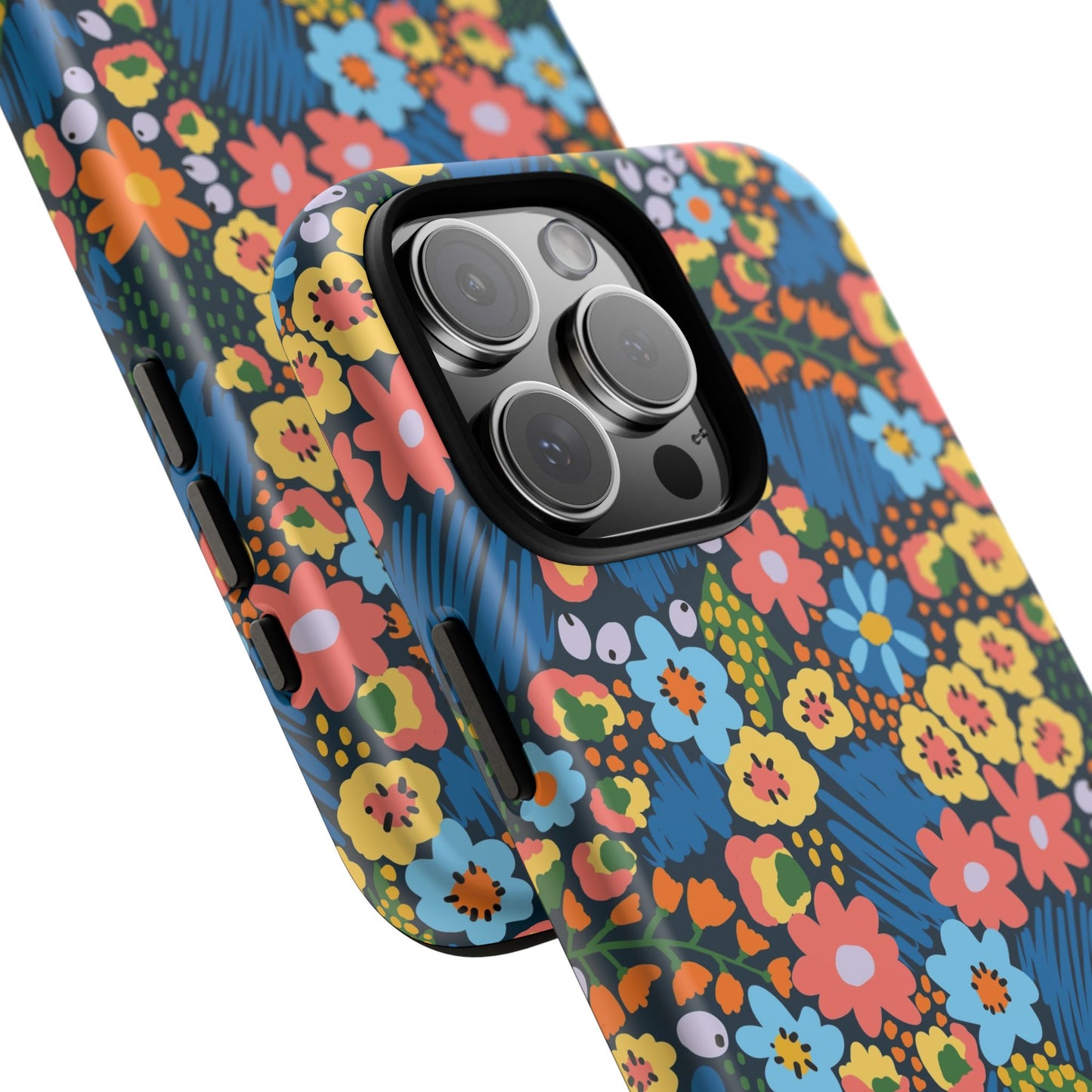 Bloom Burst: Color and Joy Themed Phone Case for iPhone, Samsung Galaxy and Google Pixel devices