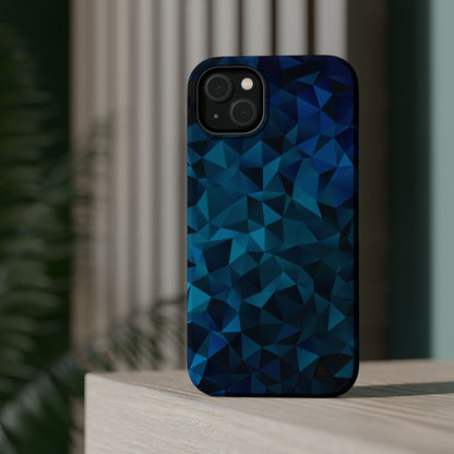 Blue Diamonds (MagSafe version): Elegant phone case for iPhone
