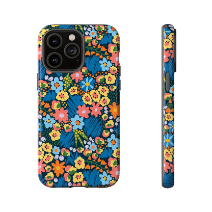 Bloom Burst: Color and Joy Themed Phone Case for iPhone, Samsung Galaxy and Google Pixel devices