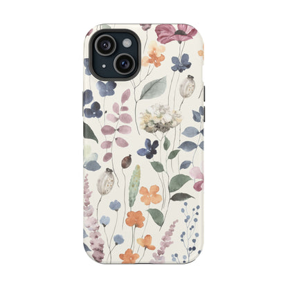 Floral prints phone case for iPhone (MagSafe version)