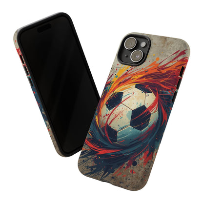 Football Swirl: Phone Case for iPhone, Samsung Galaxy and Google Pixel devices