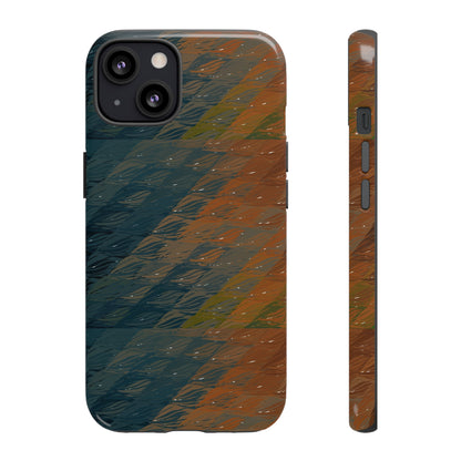 BRUE: Brown + Blue Geometric case for iPhone, Galaxy and Pixel