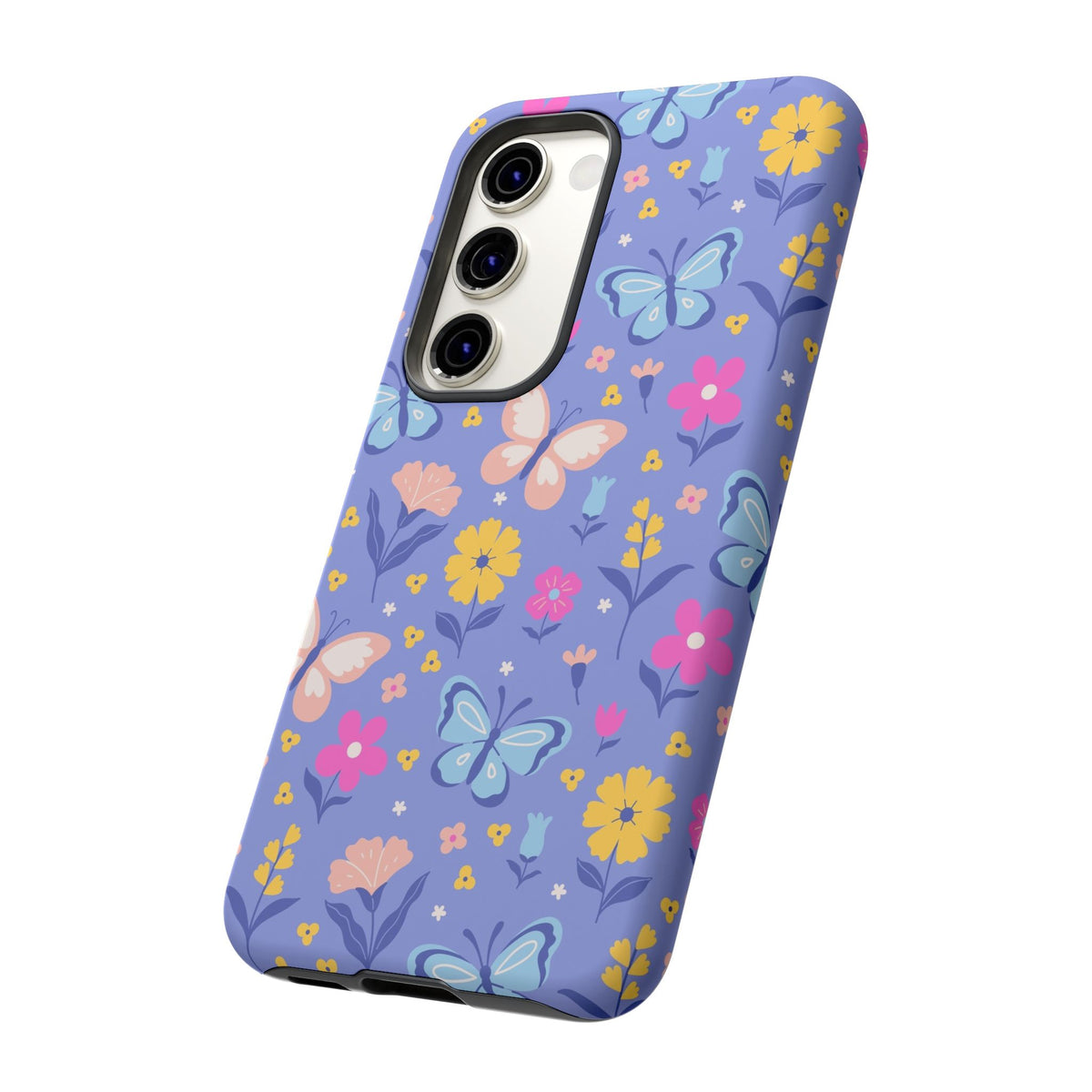 Lavender Butterflies: Tough Phone Case for iPhone, Samsung Galaxy and Google Pixel