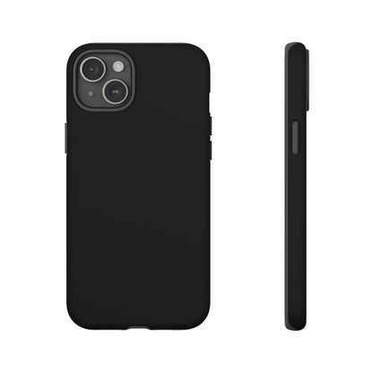 Space Black: Pure black phone case for iPhone, Samsung Galaxy and Google Pixel devices