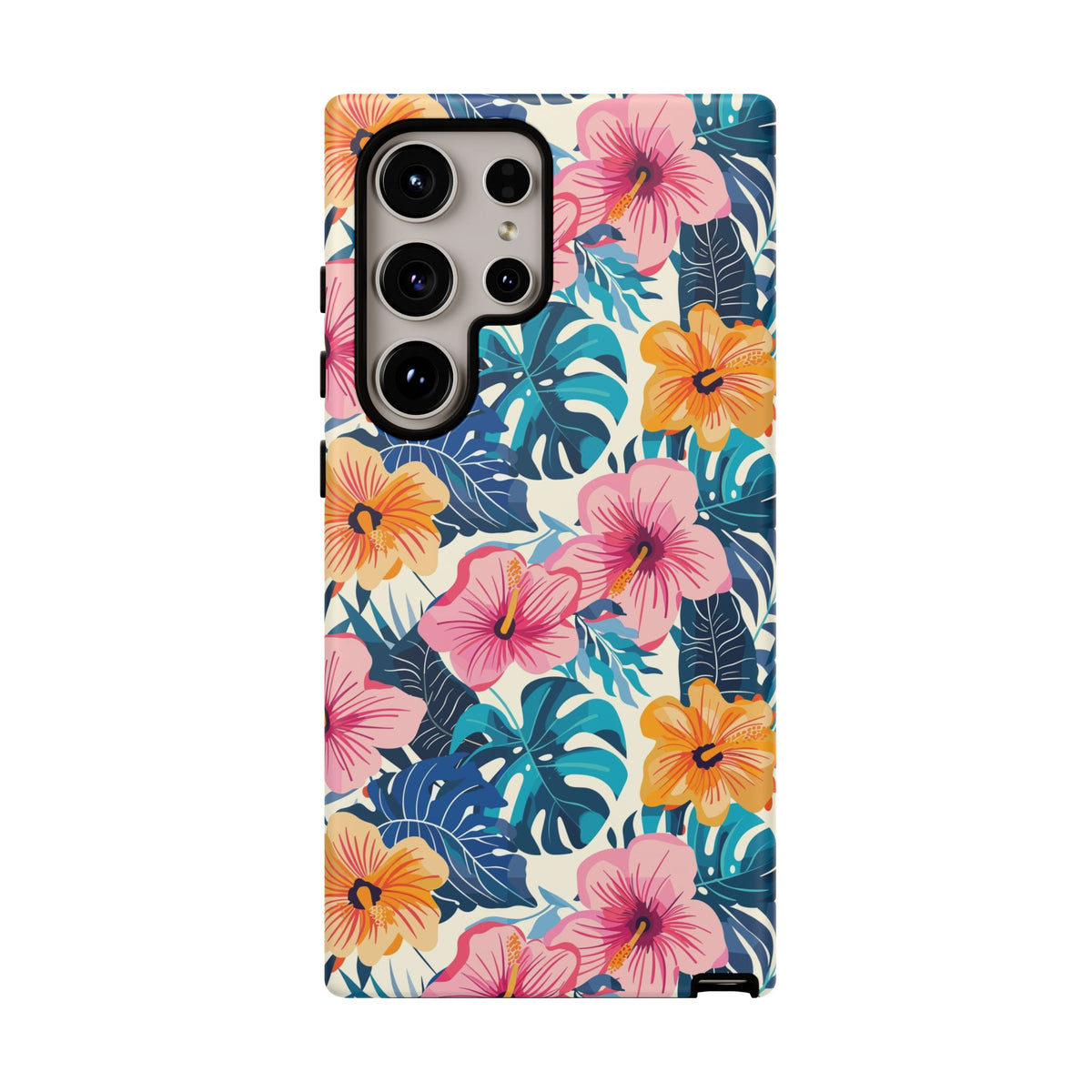 Hibiscus Bloom: Cute Floral Phone Case for iPhone, Samsung and Google Pixel