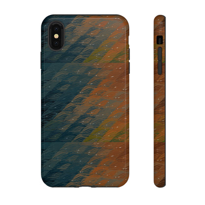 BRUE: Brown + Blue Geometric case for iPhone, Galaxy and Pixel