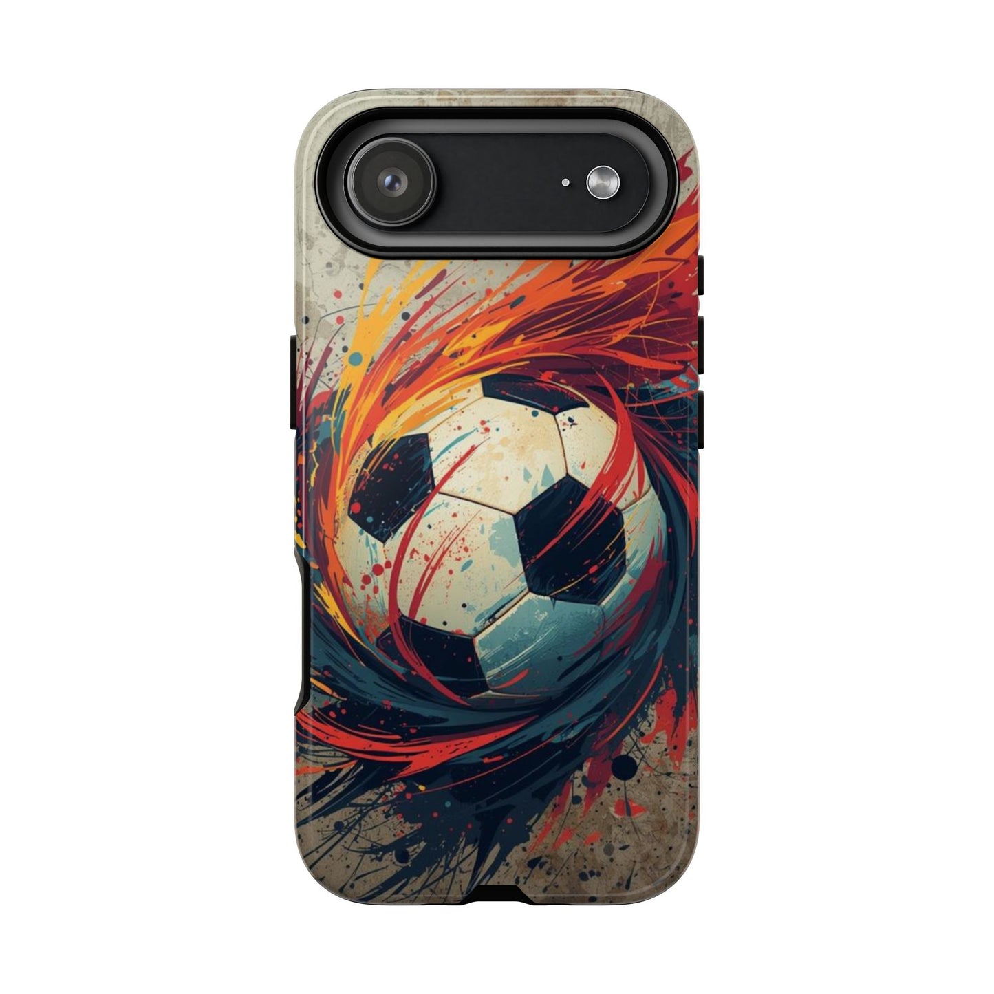 Football Swirl: Phone Case for iPhone, Samsung Galaxy and Google Pixel devices
