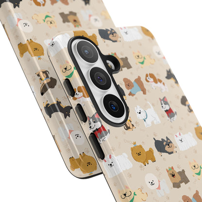 Cute Dogs: Tough Case for iPhone, Samsung Galaxy and Google Pixel devices