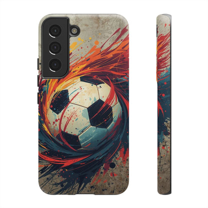 Football Swirl: Phone Case for iPhone, Samsung Galaxy and Google Pixel devices