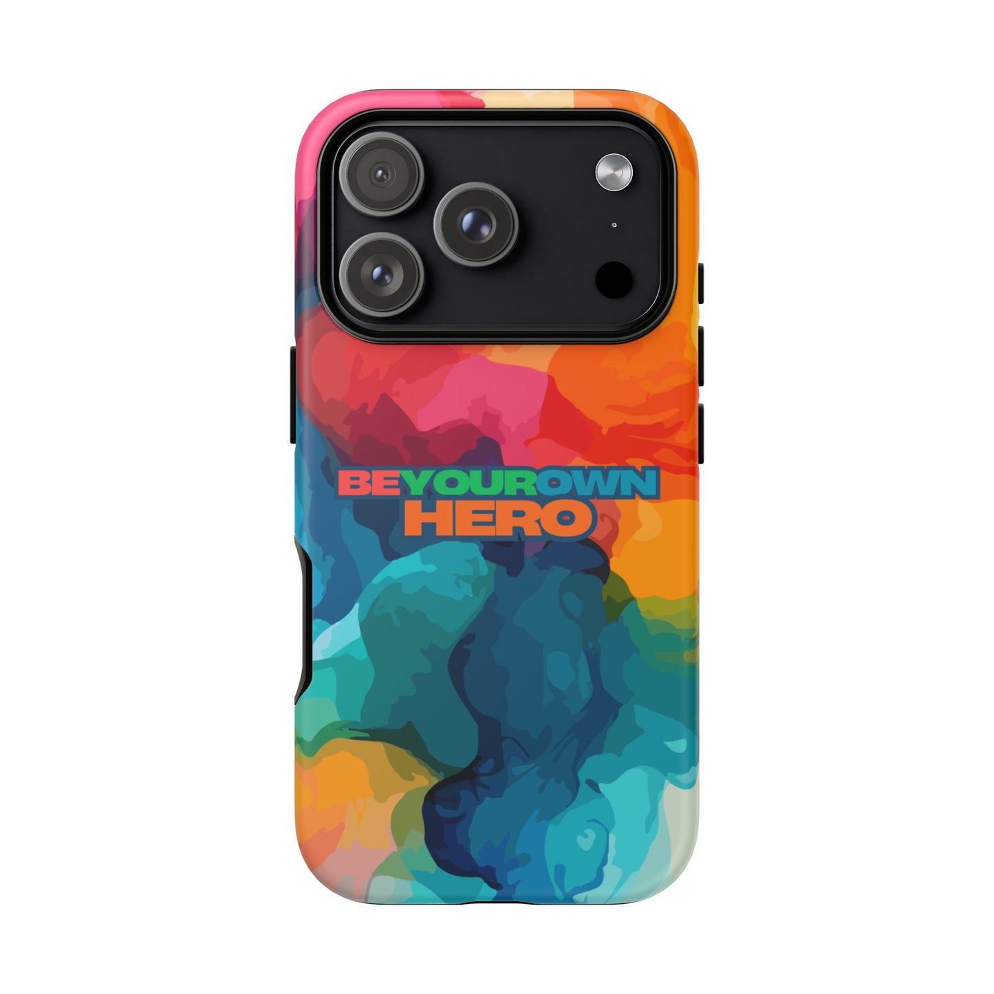 Be Your Own Hero: Inspiring Quote Phone Case for iPhone, Samsung Galaxy and Google Pixel