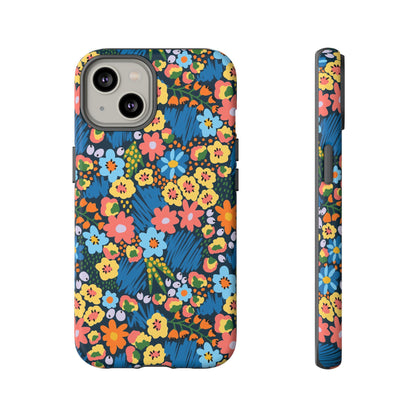 Bloom Burst: Color and Joy Themed Phone Case for iPhone, Samsung Galaxy and Google Pixel devices