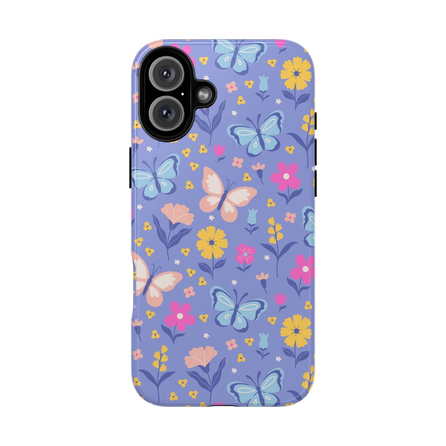 Lavender Butterflies: Tough Cases for iPhone, Samsung Galaxy and Google Pixel