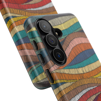 Threaded Harmony: Tapestry-inspired Phone Case for iPhone, Samsung Galaxy and Google Pixel devices