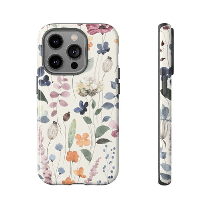 Floral prints phone case for iPhone, Samsung Galaxy and Pixel devices