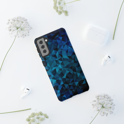Blue Diamonds: Phone Case with Elegant Prints for iPhone, Samsung Galaxy and Google Pixel devices