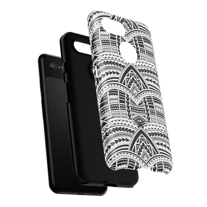 Tatoeage: telefoonhoesje met tribalpatroon voor iPhone, Samsung Galaxy en Google Pixel