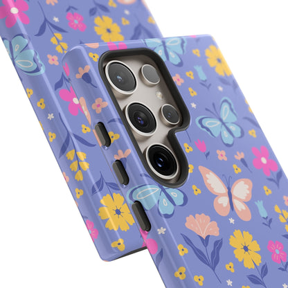 Lavender Butterflies: Tough Phone Case for iPhone, Samsung Galaxy and Google Pixel