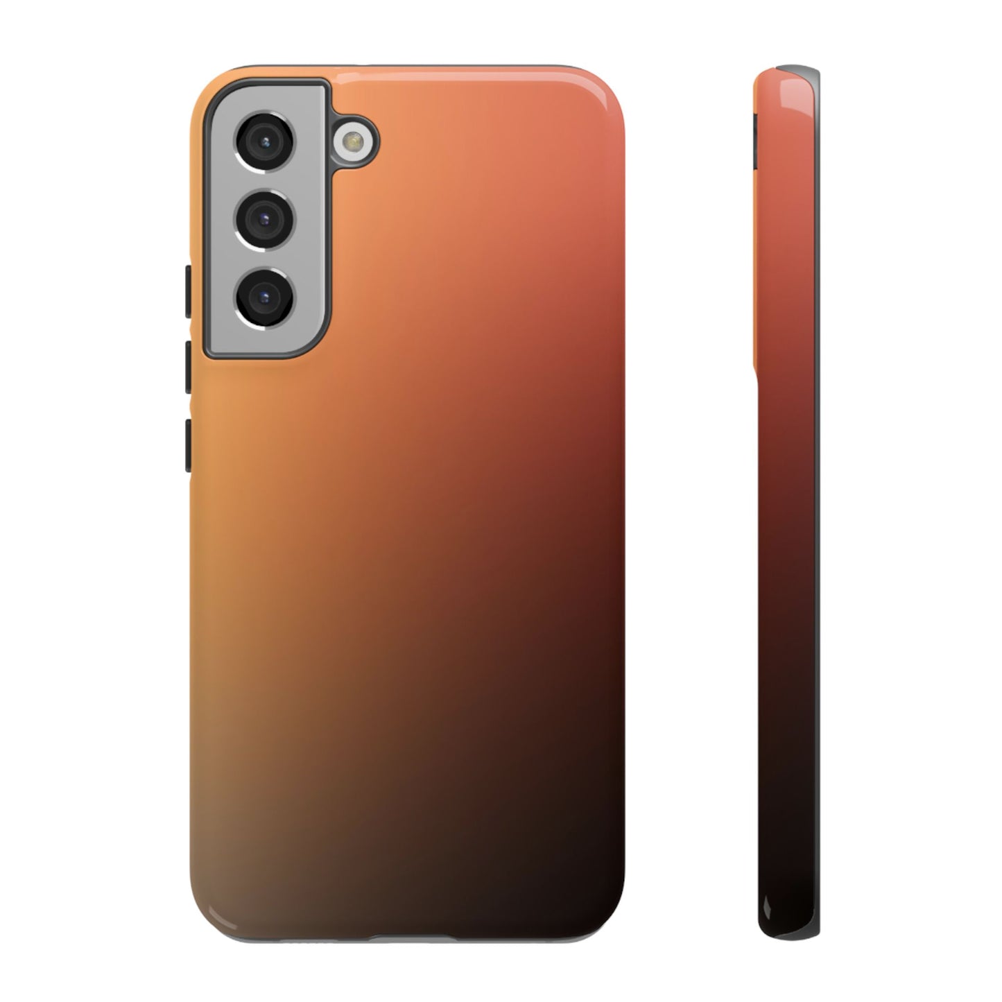 Midnight Peach: Luxury Phone Case for Samsung Galaxy Phones