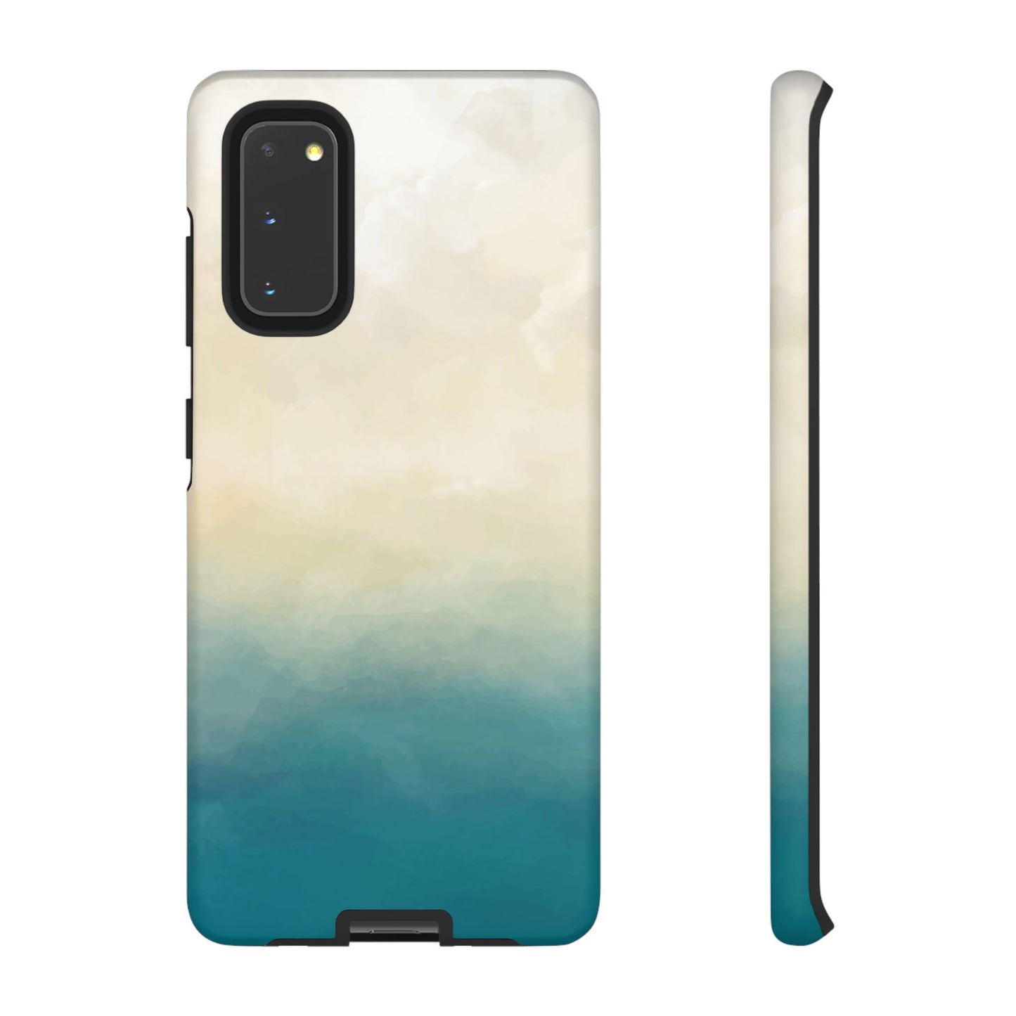 海と砂のグラデーションケース：iPhone、Galaxy、Google Pixelデバイス用ビーチ風スマホケース