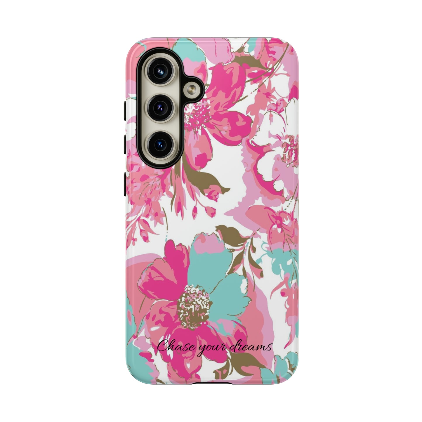 Chase your dreams: Artistic and elegant phone case for Apple iPhone, Samsung Galaxy and Pixel devices