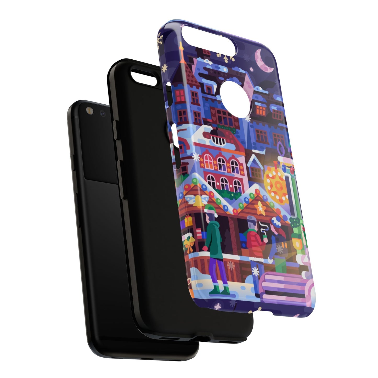Christmas fair in Old Town: Holiday-Themed case for iPhone, Samsung Galaxy and Google Pixel