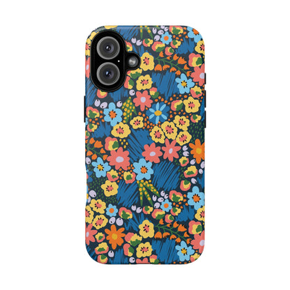 Bloom Burst: Color and Joy Themed Phone Case for iPhone, Samsung Galaxy and Google Pixel devices