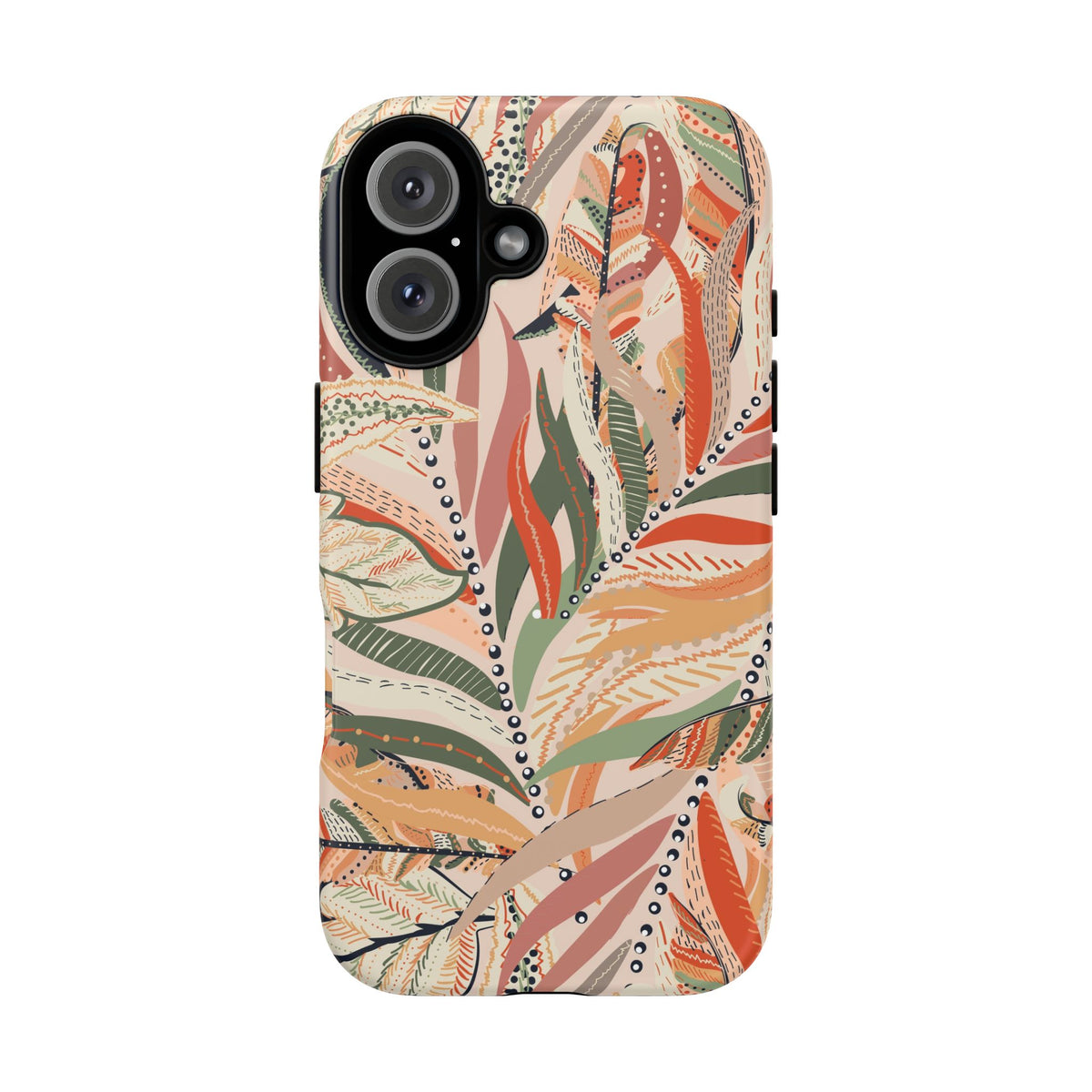 Terracotta Leaves Phone Case: Nature‑Inspired Art for iPhone, Samsung Galaxy and Google Pixel devices