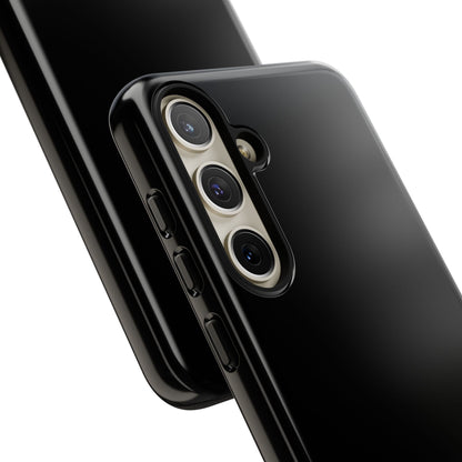 Space Black: Pure black phone case for iPhone, Samsung Galaxy and Google Pixel devices