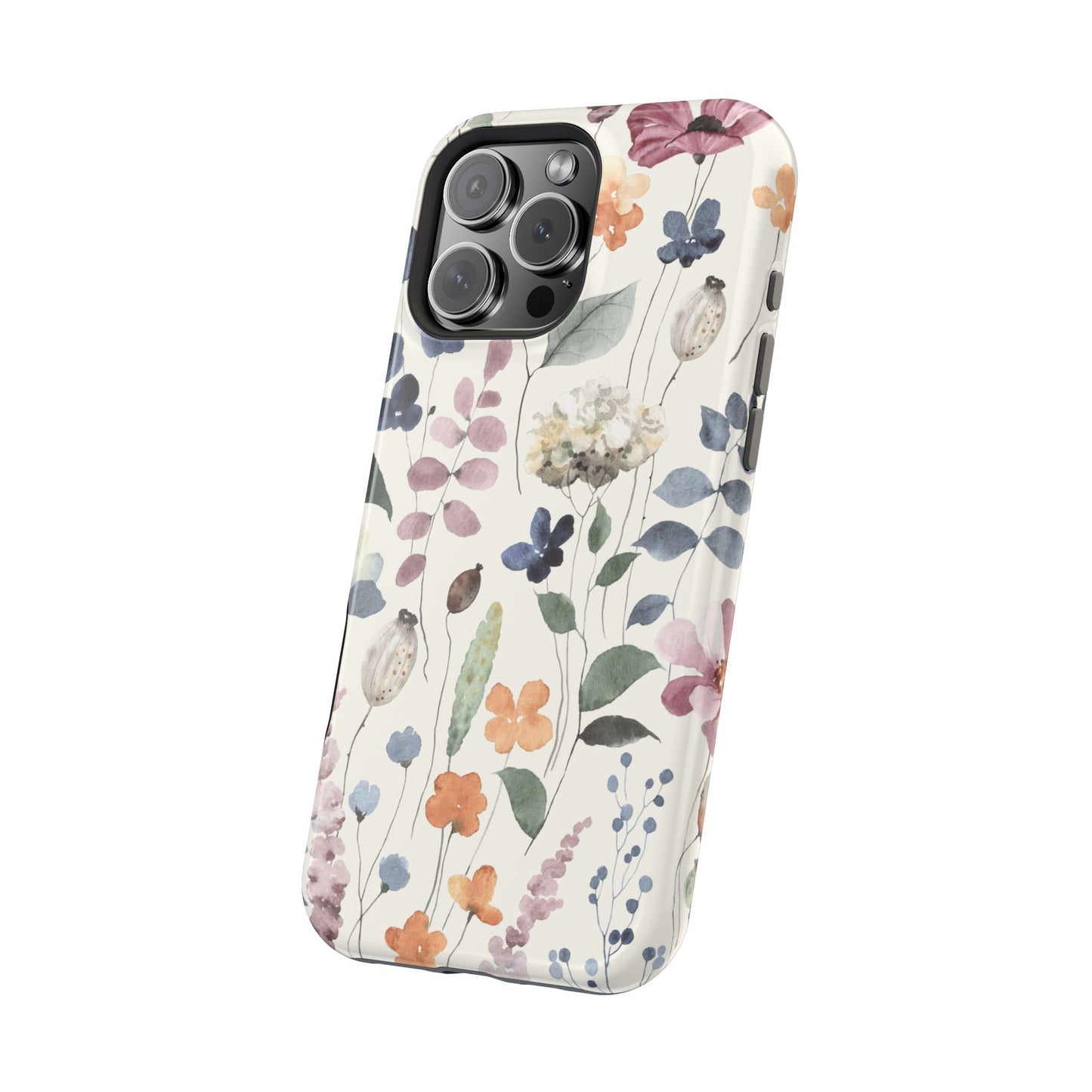Floral prints phone case for iPhone (MagSafe version)
