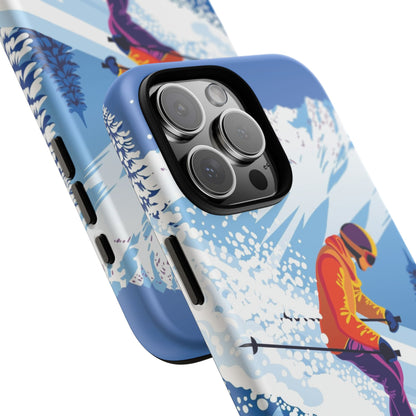Glacier Rush: Ice Ski inspired phone case for iPhone, Samsung Galaxy and Google  Pixel devices
