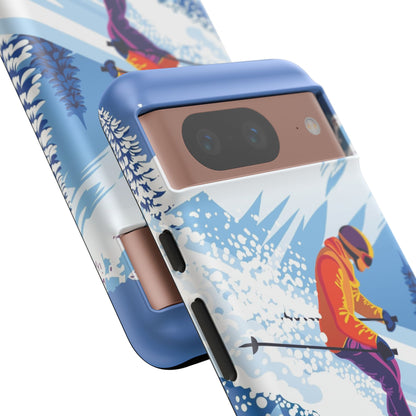 Glacier Rush: Ice Ski inspired phone case for iPhone, Samsung Galaxy and Google  Pixel devices
