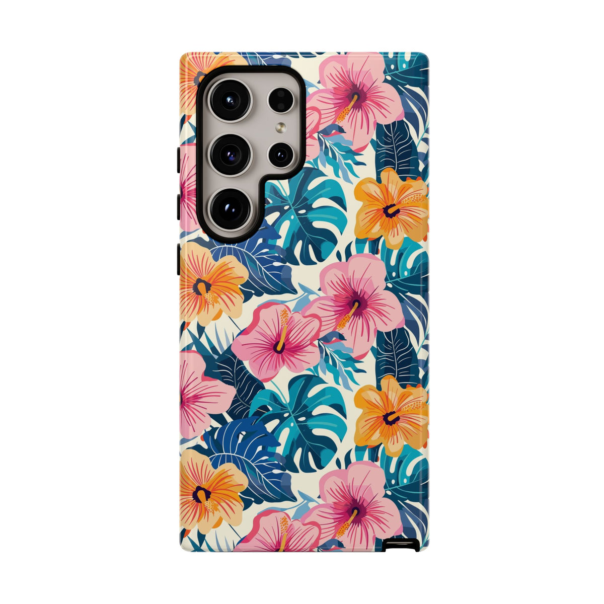 Hibiscus Bloom: Cute Floral Phone Case for iPhone, Samsung and Google Pixel