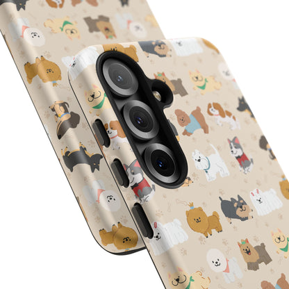 Cute Dogs: Tough Case for iPhone, Samsung Galaxy and Google Pixel devices