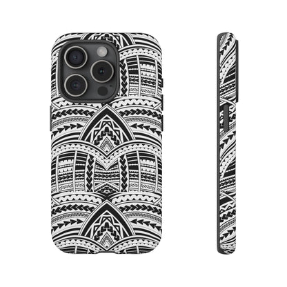 Tatoeage: telefoonhoesje met tribalpatroon voor iPhone, Samsung Galaxy en Google Pixel