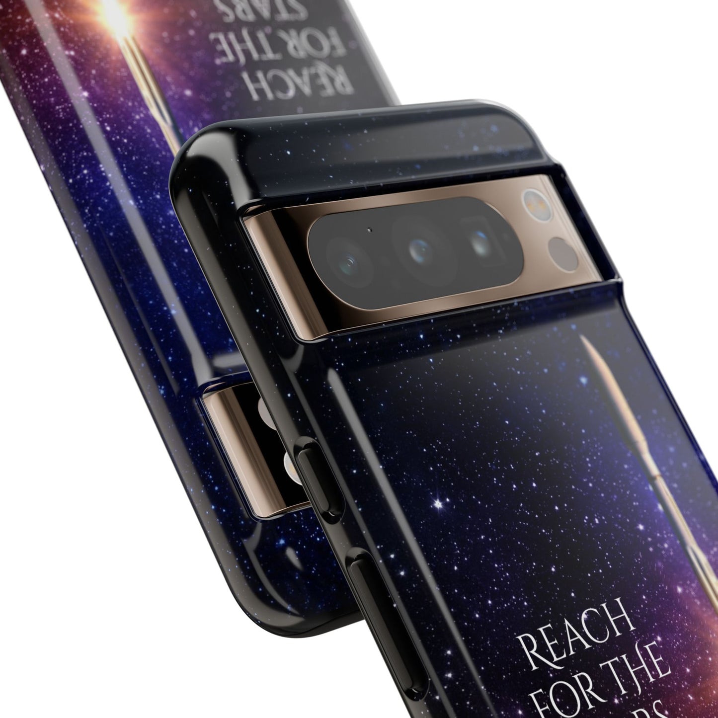Reach for the Stars: Rocket-illustrated phone case for iPhone, Samsung Galaxy and Pixel devices
