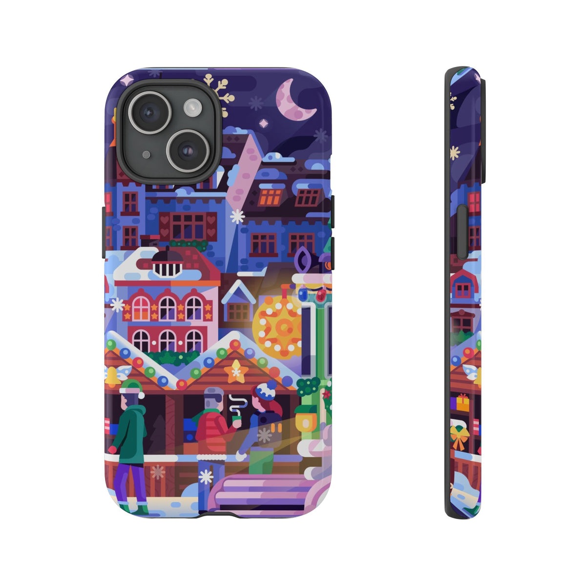 Christmas Fair in Old Town: Holiday-Themed case for iPhone, Samsung Galaxy and Google Pixel