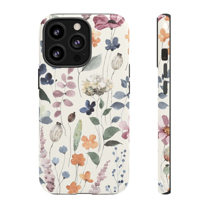 Floral prints phone case for iPhone, Samsung Galaxy and Pixel devices