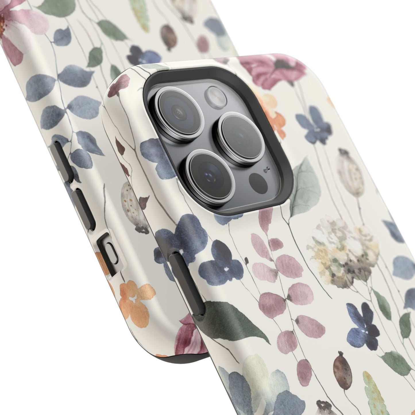 Floral prints phone case for iPhone (MagSafe version)