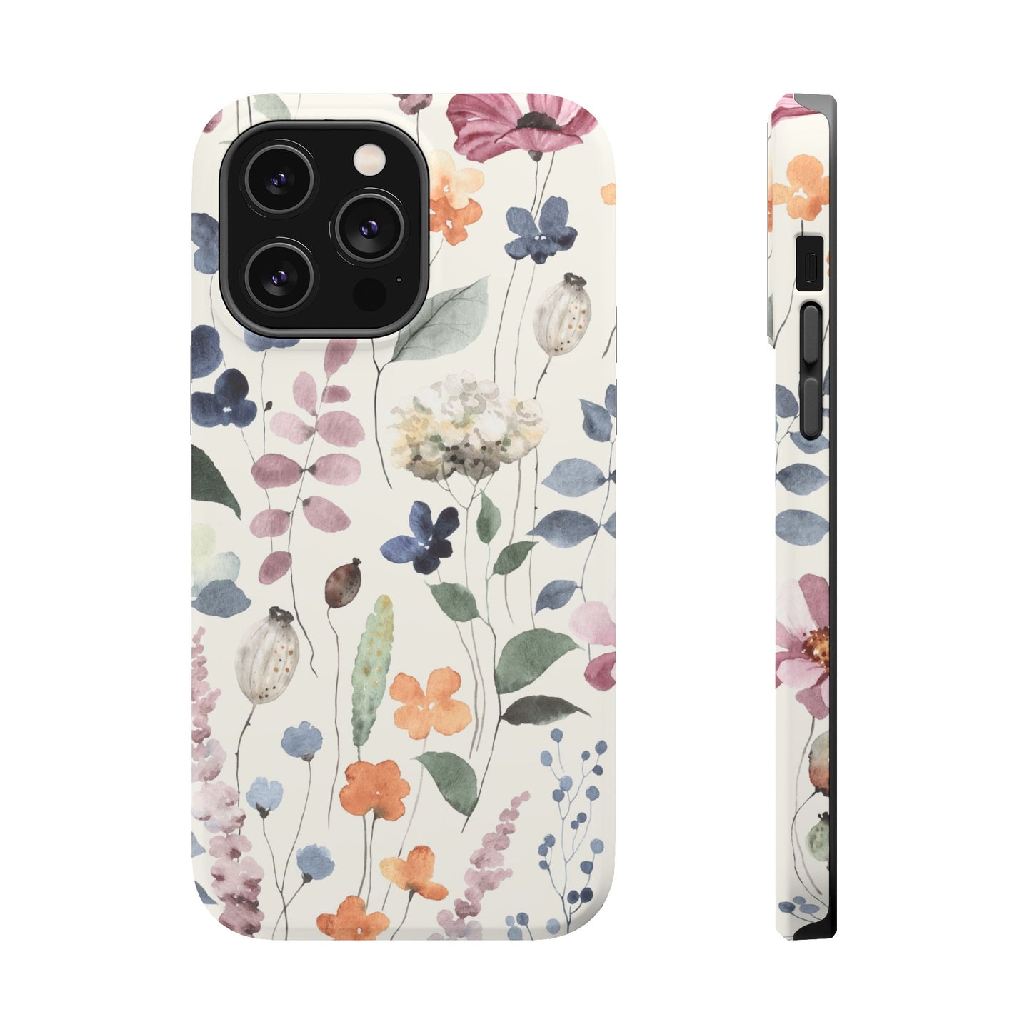 Floral prints phone case for iPhone (MagSafe version)
