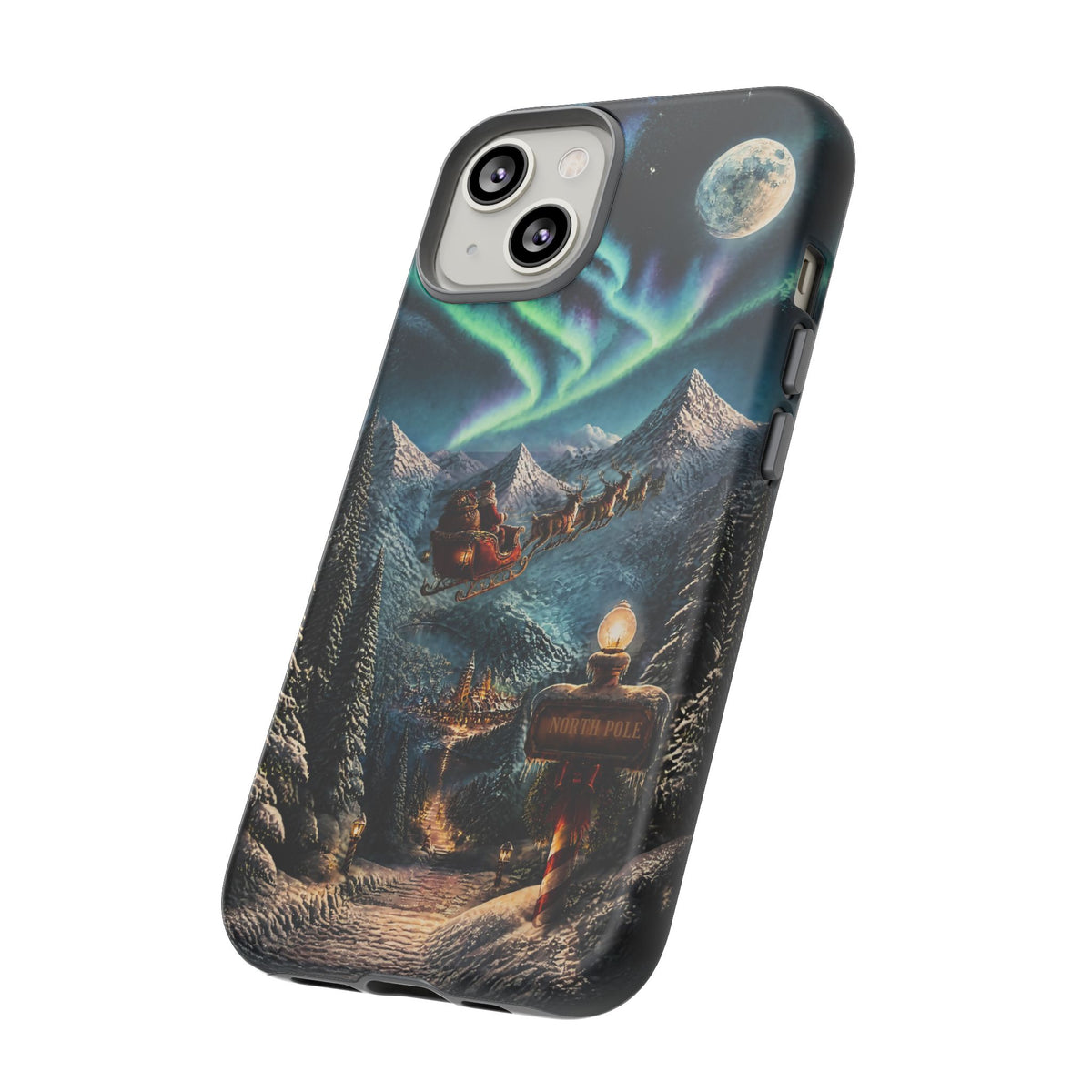 Santa Claus North Pole Adventure: Christmas Themed Phone Case for iPhone, Samsung Galaxy and Google Pixel devices