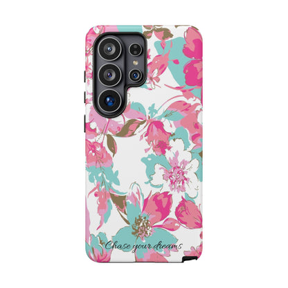 Chase your dreams: Artistic and elegant phone case for Apple iPhone, Samsung Galaxy and Pixel devices