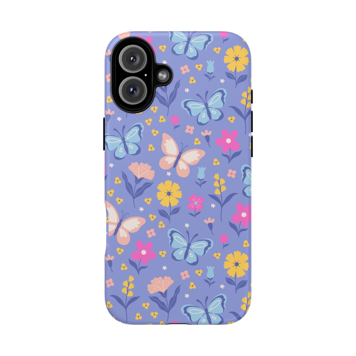 Lavender Butterflies: Tough Cases for iPhone, Samsung Galaxy and Google Pixel