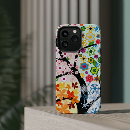 Four Seasons (MagSafe version): Fall, Winter, Spring and Summer inspired phone case for iPhone