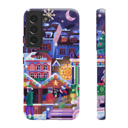 Christmas Fair in Old Town: Holiday-Themed case for iPhone, Samsung Galaxy and Google Pixel