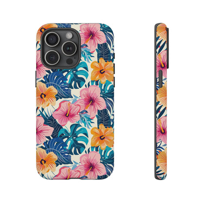 Hibiscus Bloom: Cute Floral Phone Case for iPhone, Samsung and Google Pixel
