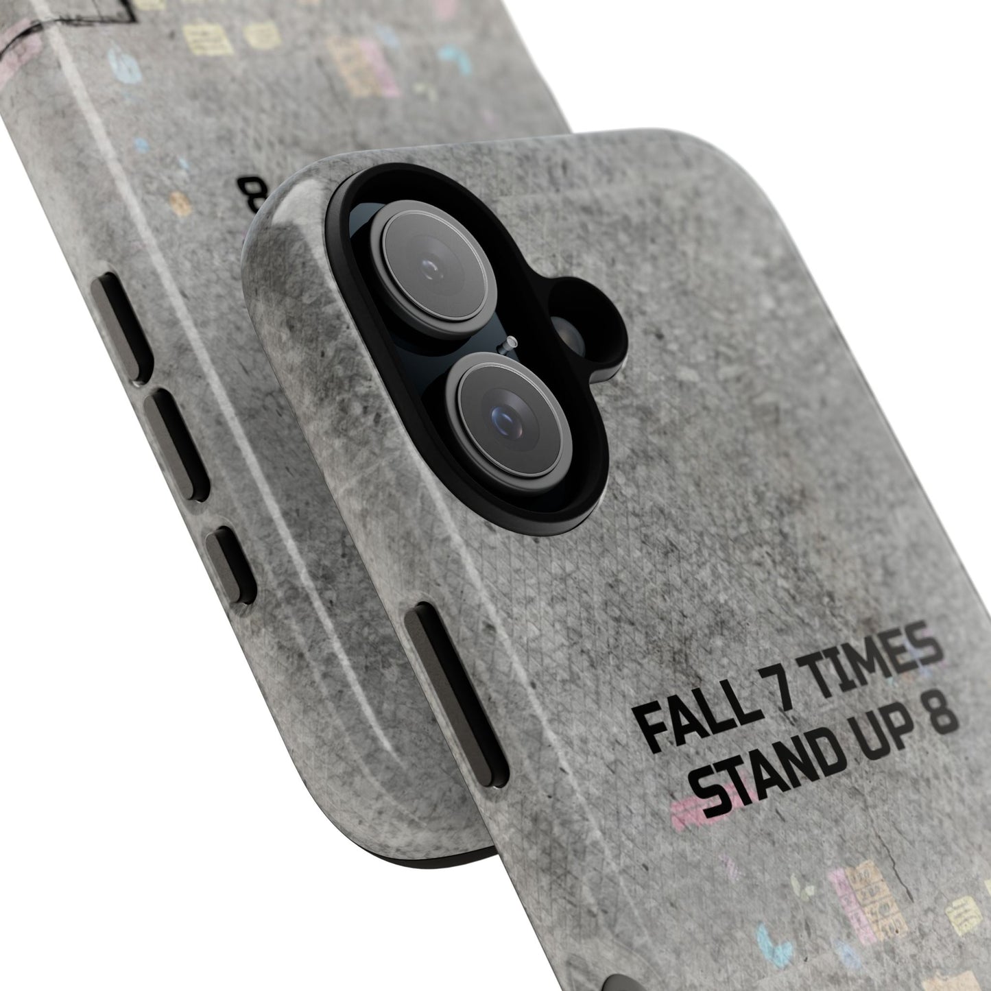 Fall 7 Times, Stand Up 8: Motivational case for iPhone, Galaxy and Pixel phones