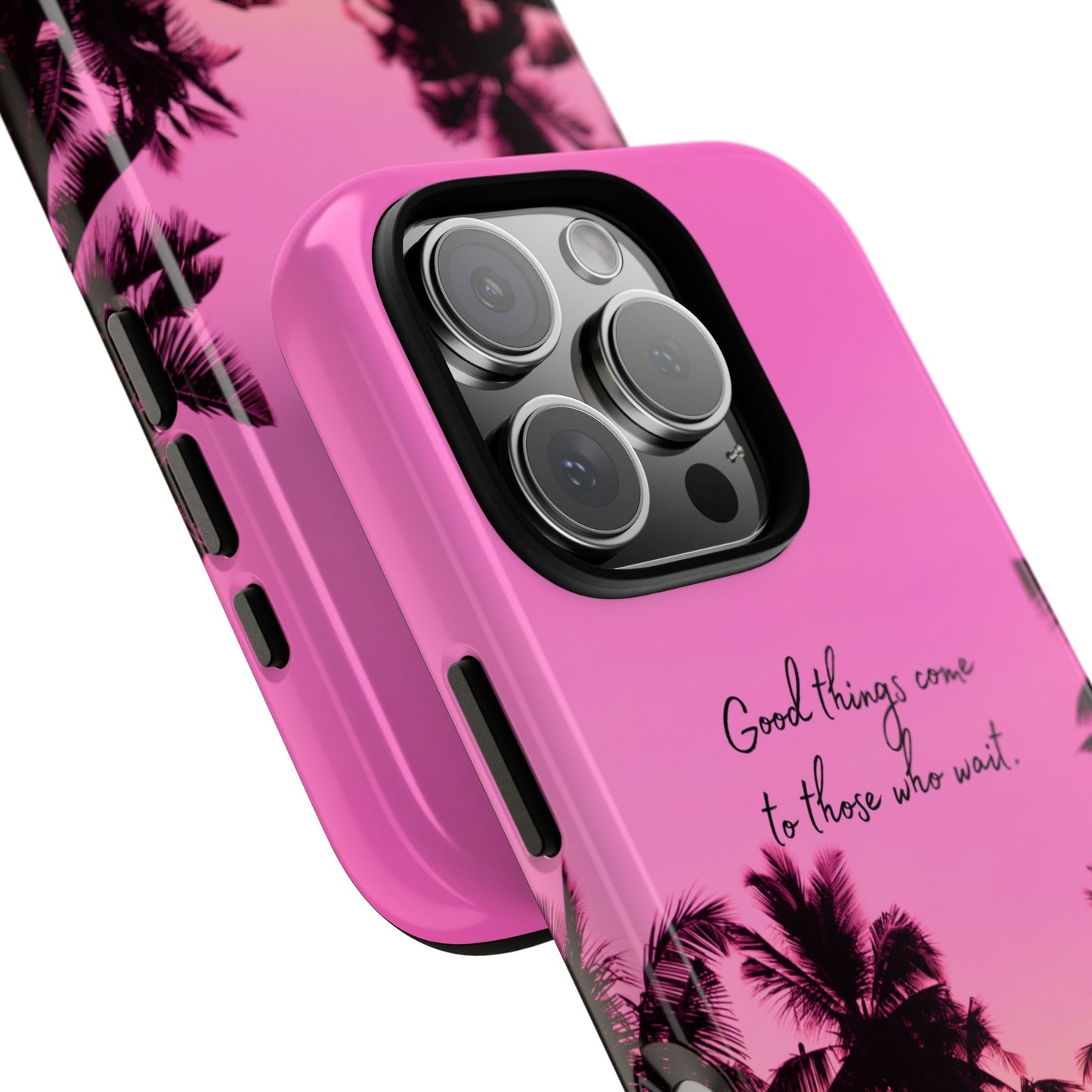 Sunset Serenity: Good things come to those who wait - Phone Case for iPhone, Samsung Galaxy and Google Pixel