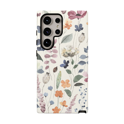 Floral prints phone case for iPhone, Samsung Galaxy and Pixel devices